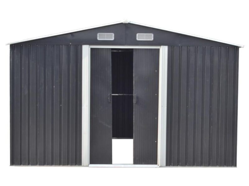 Abri de jardin en acier galvanisé gris 12,5 m² - Prix d'usines – Image 5